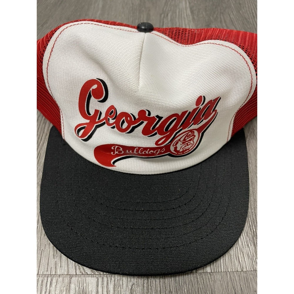 Vintage University Of Georgia Bulldogs Hat Union Made USA London‎ Cap Co Trucker